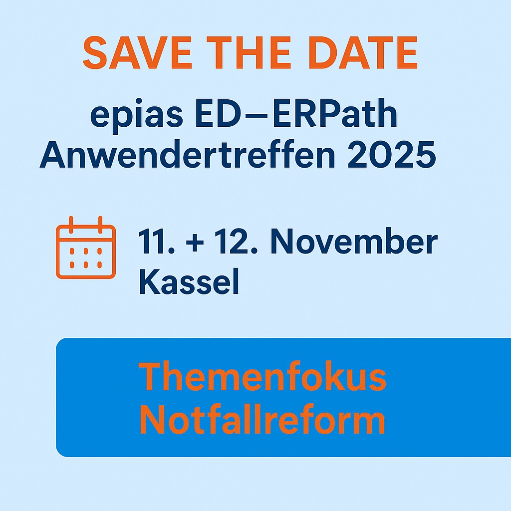Grafik zum Anwendertreffen von epias ED und ERPath am 11. und 12. November 2025 in Kassel