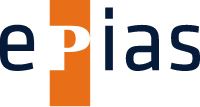 epias Logo in Dunkelblau und Orange